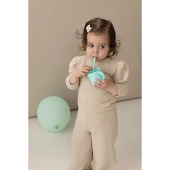 Wee Baby Kulplu 6+ Ay 160 ml Alıştırma Bardağı Mavi