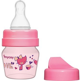 Mycey Akıtmaz Kulpsuz 0+ Ay 30 ml Alıştırma Bardağı Kırmızı