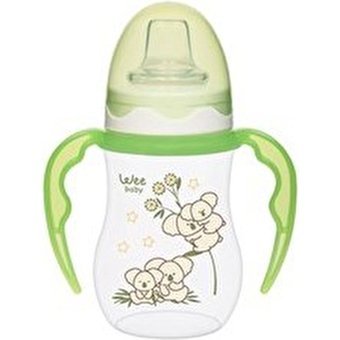 Wee Baby Akıtmaz Kulplu 6+ Ay 250 ml Alıştırma Bardağı Pembe