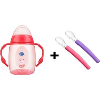 Wee Baby 169 Akıtmaz Kulplu 6+ Ay 250 ml Alıştırma Bardağı Kırmızı