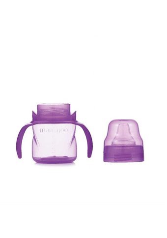 Mamajoo Akıtmaz Kulplu 6+ Ay 160 ml Alıştırma Bardağı Mor