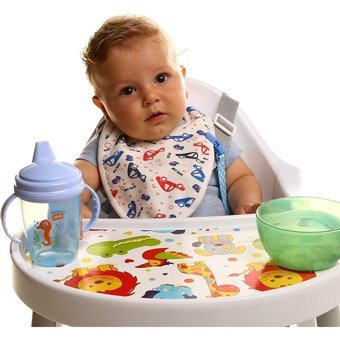 Baby Plus Akıtmaz Kulplu 6+ Ay 230 ml Alıştırma Bardağı Mavi