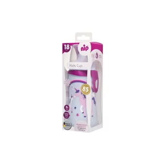 Nip Akıtmaz Kulpsuz 18+ Ay 330 ml Alıştırma Bardağı Gri