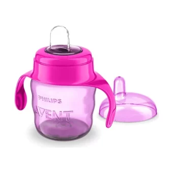 Philips Avent Scf551/03 Akıtmaz Kulplu 6+ Ay 200 ml Alıştırma Bardağı Mor