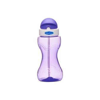 Baby Time BT501 Pipetli Akıtmaz Kulpsuz 240 ml Alıştırma Bardağı Mor