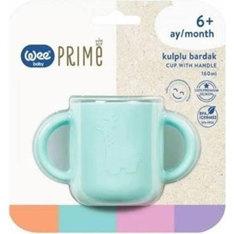 Wee Baby 926 Kulplu 6+ Ay 200 ml Alıştırma Bardağı Turuncu