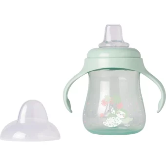 Saro Akıtmaz Kulplu 300 ml Alıştırma Bardağı Yeşil