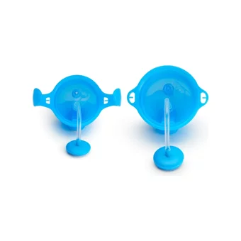 Munchkin Pipetli Akıtmaz Kulplu-Kulpsuz 6+ Ay 207 ml Alıştırma Bardağı Mavi