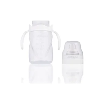 Mamajoo Akıtmaz Kulplu 6+ Ay 270 ml Alıştırma Bardağı Beyaz