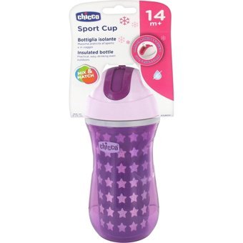 Chicco Pipetli Akıtmaz Kulpsuz 14+ Ay 300 ml Alıştırma Bardağı Pembe