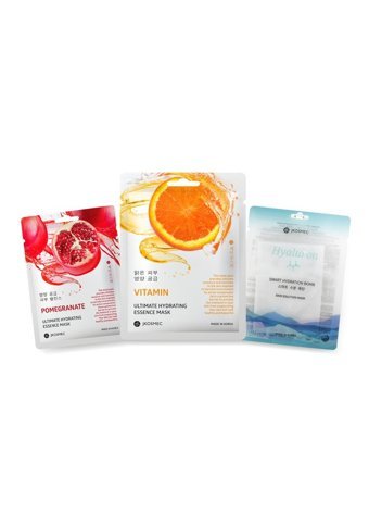 Jkosmec Pomegranate-C Vitamin-Solution Hyaluron Nemlendiricili Soyulabilir Kağıt Yüz Maskesi