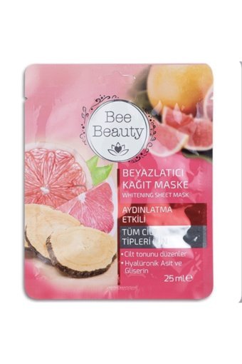 Bee Beauty Beyazlatıcı Nemlendiricili Kağıt Yüz Maskesi