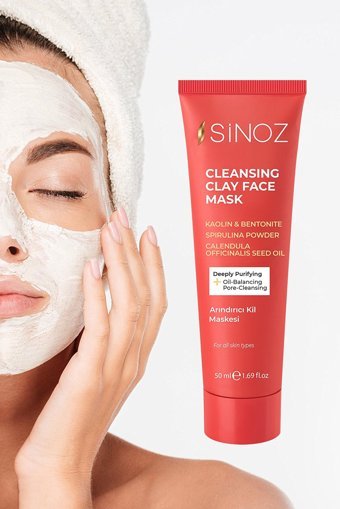 Sinoz Deeply Purifying Killi Krem Yüz Maskesi 50 ml