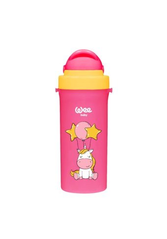 Wee Baby 896 Pipetli Akıtmaz Kulpsuz 6+ Ay 300 ml Alıştırma Bardağı Pembe