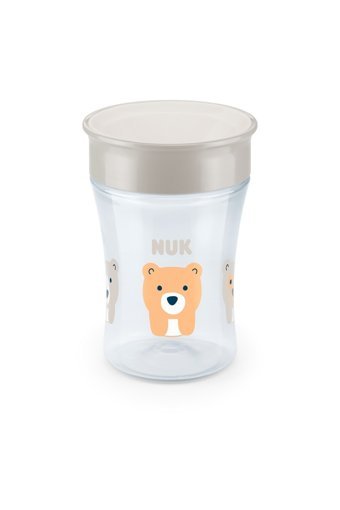 Nuk Akıtmaz Kulpsuz 230 ml Alıştırma Bardağı Bej