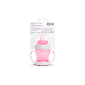 Munchkin Akıtmaz Kulplu 4+ Ay 118 ml Alıştırma Bardağı Pembe