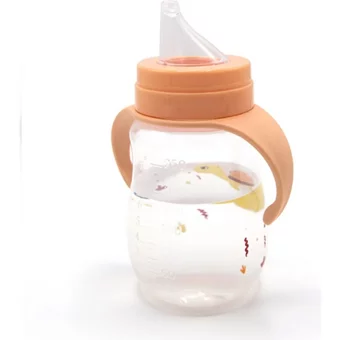 Baby Jem Akıtmaz Kulplu 6+ Ay 250 ml Alıştırma Bardağı Turuncu