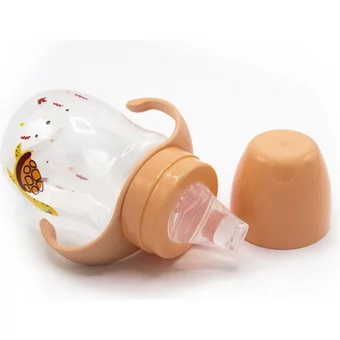 Baby Jem Akıtmaz Kulplu 6+ Ay 250 ml Alıştırma Bardağı Turuncu