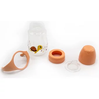 Baby Jem Akıtmaz Kulplu 6+ Ay 250 ml Alıştırma Bardağı Turuncu