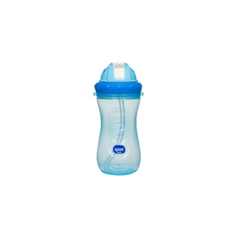 Wee Baby Pipetli Akıtmaz Kulpsuz 6+ Ay 340 ml Alıştırma Bardağı Pembe-Mor