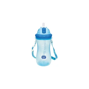 Wee Baby Pipetli Akıtmaz Kulpsuz 6+ Ay 340 ml Alıştırma Bardağı Pembe-Mor