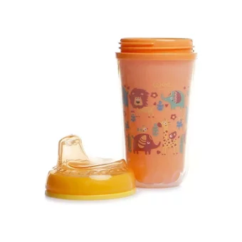 Wee Baby 353 Pipetli Kulpsuz 6+ Ay 200 ml Alıştırma Bardağı Turuncu