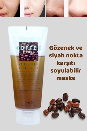 Med:B Kahve Özlü Leke Ve Gözenek Karşıtı Nemlendiricili Soyulabilir Jel Yüz Maskesi 180ml