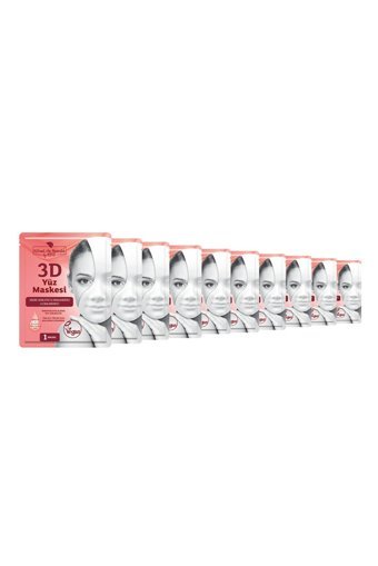 Rituel De Beaute 3D Nemlendiricili Kağıt Yüz Maskesi 10 Adet