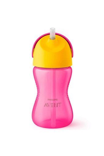 Philips Avent Pipetli Akıtmaz Kulpsuz 12+ Ay 300 ml Alıştırma Bardağı Yeşil-Pembe