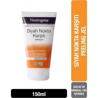 Neutrogena Siyah Nokta Karşıtı Siyah Nokta Karşıtı Leke Giderici Sıkılaştırıcı Jel Maske Yüz Peelingi 2x150 ml