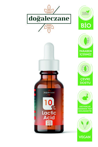 Doğal Eczane Laktik Asit %10 Serum Şişe Yüz Peelingi 30 ml
