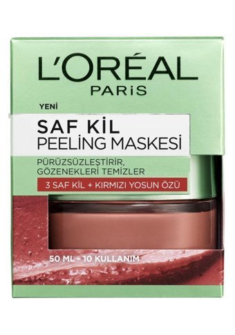 L'Oreal Paris Saf Kil Maskesi Krem Maske Yüz Peelingi 50 ml