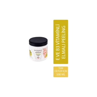 Winter Rose Elmalı Siyah Nokta Karşıtı Leke Giderici Sıkılaştırıcı Krem Kavanoz Yüz Peelingi 500 ml