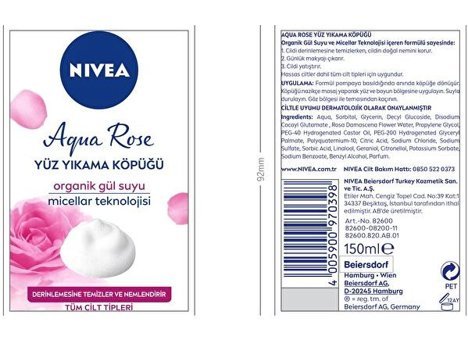 Nivea Aqua Siyah Nokta Karşıtı Leke Giderici Sıkılaştırıcı Krem Maske Yüz Peelingi 150 ml