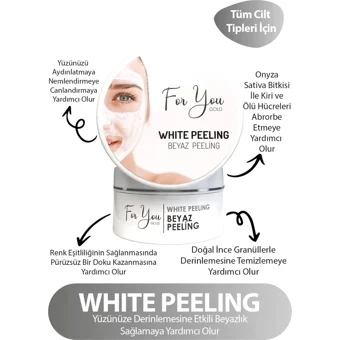 For You Gold Beyaz Krem Maske Yüz Peelingi 100 ml