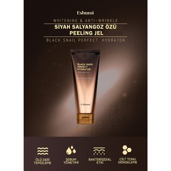 Eshumi Black Snail Sıkılaştırıcı Jel Tüp Yüz Peelingi 180 ml