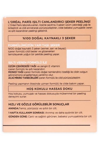 L'Oreal Paris Işıltı Canlandırıcı Krem Kavanoz Yüz Peelingi 50 ml