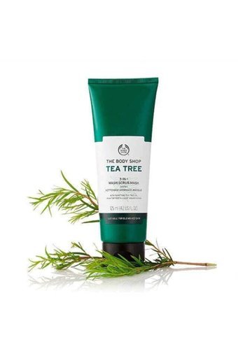 The Body Shop Çay Ağacı Siyah Nokta Karşıtı Krem Maske Yüz Peelingi 125 ml