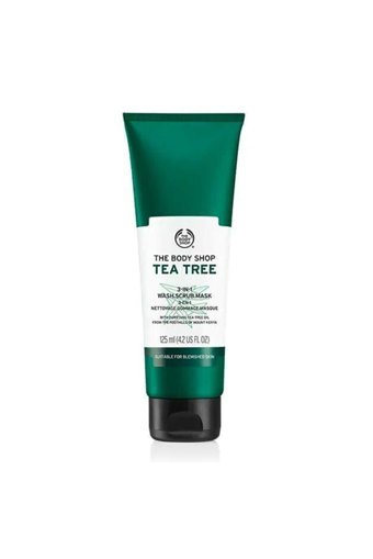 The Body Shop Çay Ağacı Siyah Nokta Karşıtı Krem Maske Yüz Peelingi 125 ml