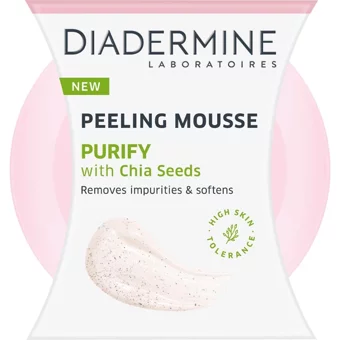 Diadermine Chia Tohumlu Siyah Nokta Karşıtı Köpük Ped Yüz Peelingi 75 ml
