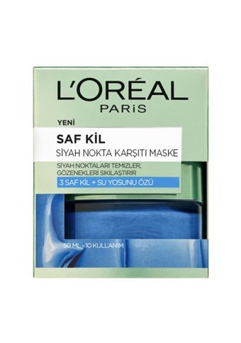 L'Oréal Paris Saf Kil Siyah Nokta Karşıtı Siyah Nokta Karşıtı Krem Maske Yüz Peelingi 50 ml
