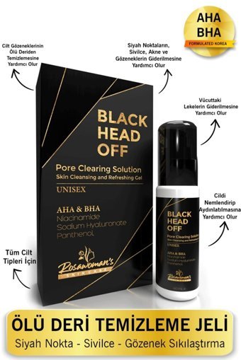 Rosawomans Black Head Off Siyah Nokta Karşıtı Jel Tüp Yüz Peelingi 60 ml