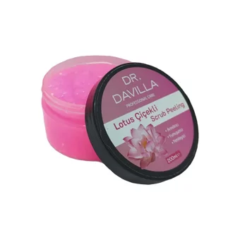 Dr. Davilla Lotus Çiçekli Krem Kavanoz Yüz Peelingi 200 ml