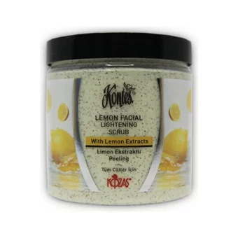 Kontes Limon Ekstraklı Krem Kavanoz Yüz Peelingi 250 ml