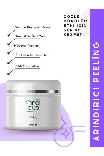 Inna Plus Arındırıcı Krem Kavanoz Yüz Peelingi 50 ml