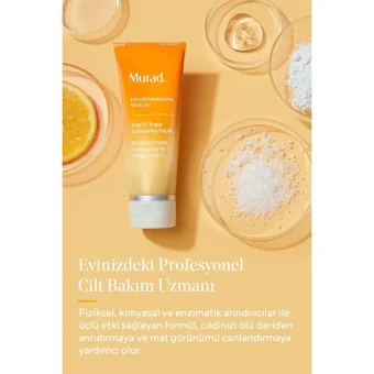 Murad Vita C Triple Siyah Nokta Karşıtı Leke Giderici Sıkılaştırıcı Krem Maske Yüz Peelingi 80 ml