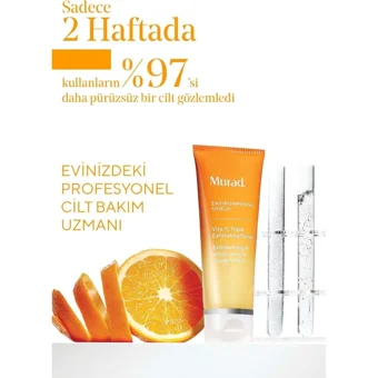 Murad Vita C Triple Siyah Nokta Karşıtı Leke Giderici Sıkılaştırıcı Krem Maske Yüz Peelingi 80 ml