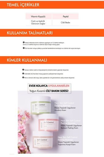 Missha Vitamin Kapsüllü Siyah Nokta Karşıtı Leke Giderici Sıkılaştırıcı Krem Kavanoz Yüz Peelingi 200 ml
