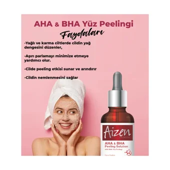 Aizen Aha Bha Leke Giderici Sıkılaştırıcı Serum Şişe Yüz Peelingi 20 ml