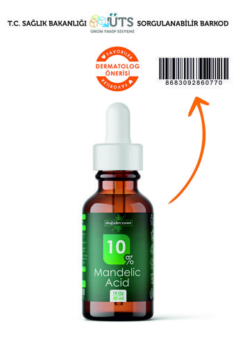 Doğal Eczane Mandelik Asit %10 Serum Şişe Yüz Peelingi 30 ml